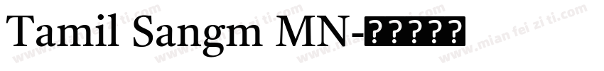 Tamil Sangm MN字体转换
